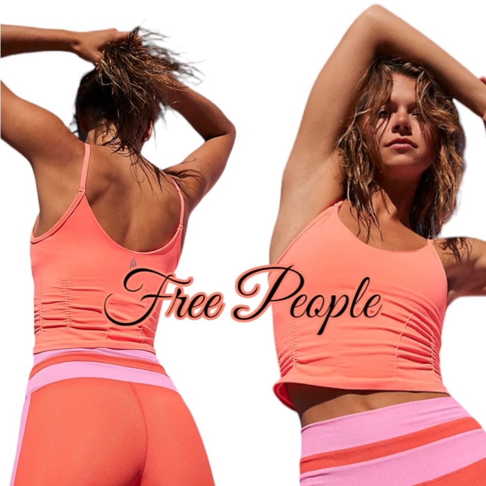 Free People Good Karma Ruched crop